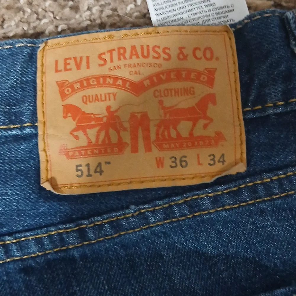 Levi's Classic Straight Fit Denim Jeams Size W36 L34 - Picture 9 of 14